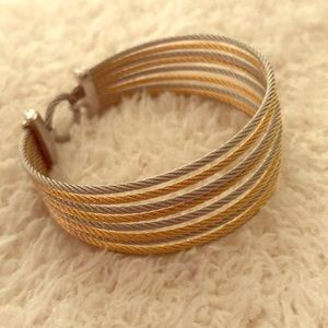 Charriol (Alor) two tone gold and silver cuff